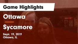 Ottawa  vs Sycamore  Game Highlights - Sept. 19, 2019