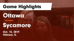 Ottawa  vs Sycamore  Game Highlights - Oct. 15, 2019