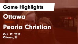 Ottawa  vs Peoria Christian Game Highlights - Oct. 19, 2019