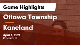 Ottawa Township  vs Kaneland  Game Highlights - April 1, 2021