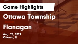 Ottawa Township  vs Flanagan Game Highlights - Aug. 28, 2021