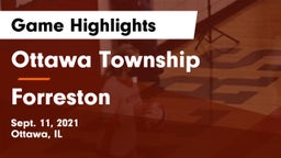 Ottawa Township  vs Forreston  Game Highlights - Sept. 11, 2021