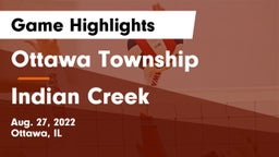 Ottawa Township  vs Indian Creek Game Highlights - Aug. 27, 2022