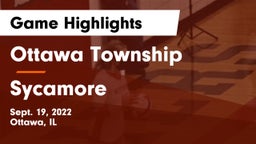 Ottawa Township  vs Sycamore  Game Highlights - Sept. 19, 2022