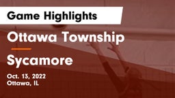 Ottawa Township  vs Sycamore  Game Highlights - Oct. 13, 2022
