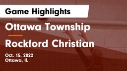 Ottawa Township  vs Rockford Christian  Game Highlights - Oct. 15, 2022