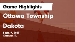 Ottawa Township  vs Dakota Game Highlights - Sept. 9, 2023