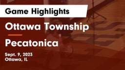 Ottawa Township  vs Pecatonica  Game Highlights - Sept. 9, 2023