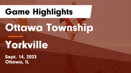 Ottawa Township  vs Yorkville  Game Highlights - Sept. 14, 2023