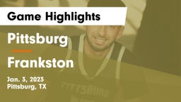 Pittsburg  vs Frankston  Game Highlights - Jan. 3, 2023