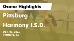 Pittsburg  vs Harmony I.S.D. Game Highlights - Dec. 29, 2023