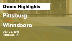 Pittsburg  vs Winnsboro  Game Highlights - Dec. 30, 2023