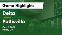 Delta  vs Pettisville  Game Highlights - Oct. 9, 2023