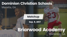 Matchup: Dominion Christian vs. Briarwood Academy  2017