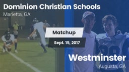 Matchup: Dominion Christian vs. Westminster  2017