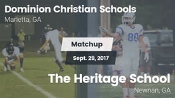 Matchup: Dominion Christian vs. The Heritage School 2017