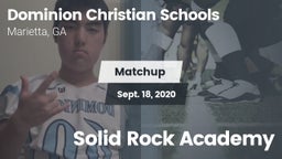 Matchup: Dominion Christian vs. Solid Rock Academy 2020