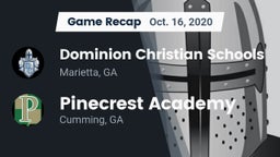 Recap: Dominion Christian Schools vs. Pinecrest Academy  2020
