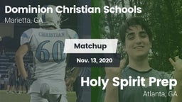Matchup: Dominion Christian vs. Holy Spirit Prep  2020