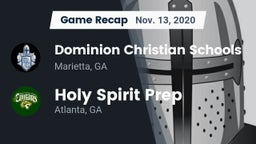 Recap: Dominion Christian Schools vs. Holy Spirit Prep  2020