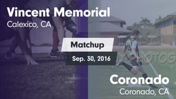 Matchup: Vincent Memorial vs. Coronado  2016