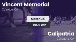 Matchup: Vincent Memorial vs. Calipatria  2017