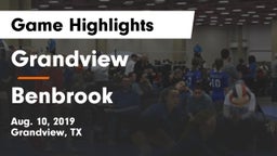 Grandview  vs Benbrook  Game Highlights - Aug. 10, 2019