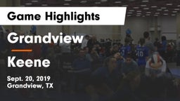 Grandview  vs Keene  Game Highlights - Sept. 20, 2019