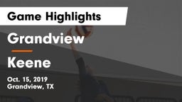Grandview  vs Keene  Game Highlights - Oct. 15, 2019