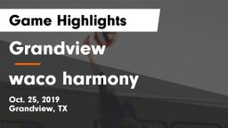 Grandview  vs waco harmony Game Highlights - Oct. 25, 2019