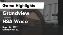 Grandview  vs HSA Waco Game Highlights - Sept. 16, 2022