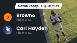 Recap: Browne  vs. Carl Hayden  2019