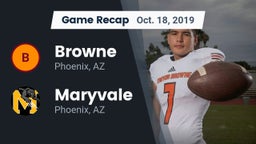 Recap: Browne  vs. Maryvale  2019