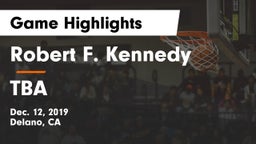 Robert F. Kennedy  vs TBA Game Highlights - Dec. 12, 2019