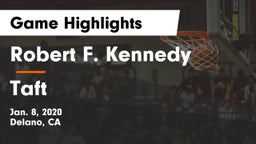 Robert F. Kennedy  vs Taft  Game Highlights - Jan. 8, 2020