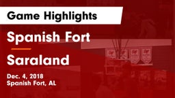 Spanish Fort  vs Saraland  Game Highlights - Dec. 4, 2018