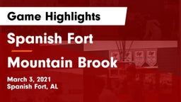 Spanish Fort  vs Mountain Brook  Game Highlights - March 3, 2021