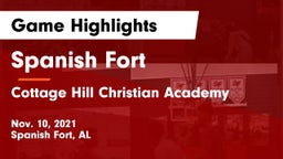 Spanish Fort  vs Cottage Hill Christian Academy Game Highlights - Nov. 10, 2021