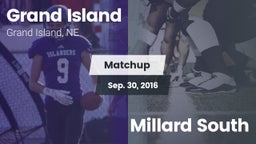 Matchup: Grand Island High vs. Millard South 2016