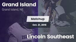 Matchup: Grand Island High vs. Lincoln Southeast 2016