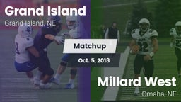 Matchup: Grand Island High vs. Millard West  2018