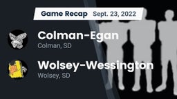 Recap: Colman-Egan  vs. Wolsey-Wessington  2022