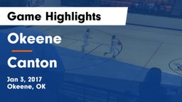 Okeene  vs Canton  Game Highlights - Jan 3, 2017