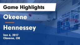 Okeene  vs Hennessey  Game Highlights - Jan 6, 2017