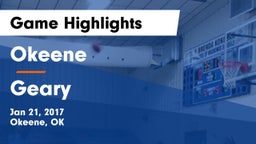 Okeene  vs Geary  Game Highlights - Jan 21, 2017