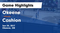 Okeene  vs Cashion  Game Highlights - Jan 24, 2017