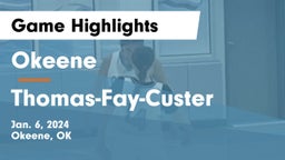 Okeene  vs Thomas-Fay-Custer  Game Highlights - Jan. 6, 2024