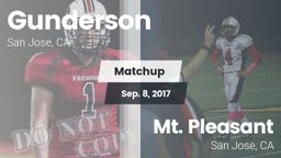 Matchup: Gunderson High vs. Mt. Pleasant  2017