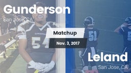 Matchup: Gunderson High vs. Leland  2017