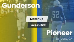 Matchup: Gunderson High vs. Pioneer  2018
